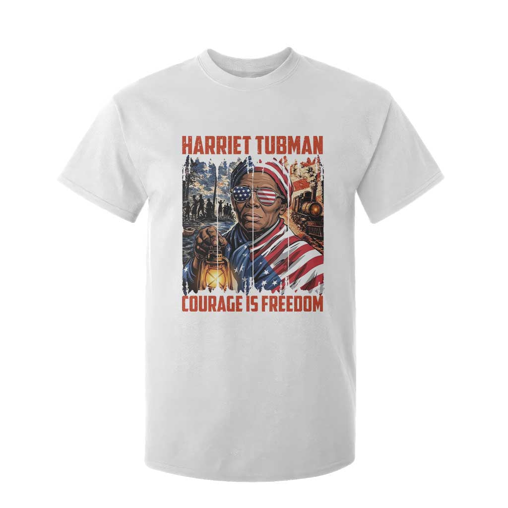 Harriet Tubman Courage Is Freedom T Shirt For Kid Black History Gift TS12 White Print Your Wear