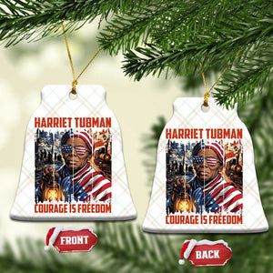 Harriet Tubman Courage Is Freedom Ceramic Ornament Black History Gift TS12 Print Your Wear