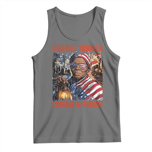 Harriet Tubman Courage Is Freedom Tank Top Black History Gift TS12 Black Heather Print Your Wear