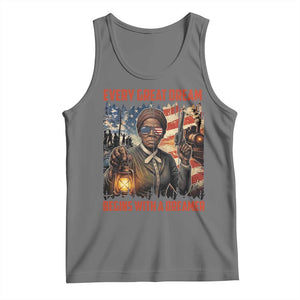 Harriet Tubman Quote Tank Top Every Great Dream Begins With A Dreamer TS12 Black Heather Print Your Wear