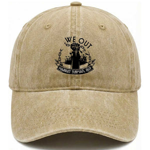 Harriet Tubman Washed Cotton Baseball Cap We Out Breaking The Chains Iconic Legacy Gift TS12 Print Your Wear