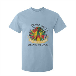 Harriet Tubman T Shirt For Kid Underground Railroad Hero Breaking Chains TS12 Light Blue Print Your Wear