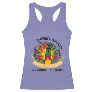 Harriet Tubman Racerback Tank Top Underground Railroad Hero Breaking Chains TS12 Violet Print Your Wear