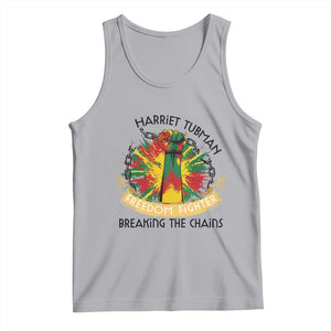 Harriet Tubman Tank Top Underground Railroad Hero Breaking Chains TS12 Athletic Heather Print Your Wear