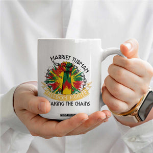 Harriet Tubman Coffee Mug Underground Railroad Hero Breaking Chains TS12 Print Your Wear