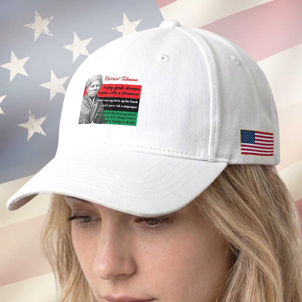 Harriet Tubman Quote Baseball Cap Pan African Flag Black History TS12 Print Your Wear