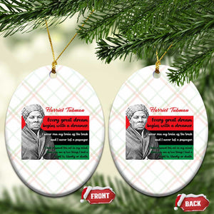 Harriet Tubman Quote Ceramic Ornament Pan African Flag Black History TS12 Print Your Wear