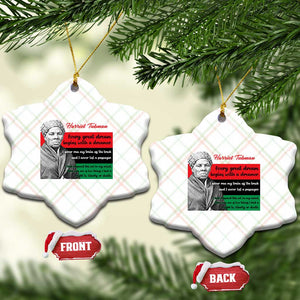 Harriet Tubman Quote Ceramic Ornament Pan African Flag Black History TS12 Print Your Wear