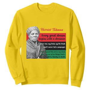 Harriet Tubman Quote Sweatshirt Pan African Flag Black History TS12 Daisy Print Your Wear