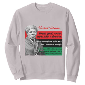 Harriet Tubman Quote Sweatshirt Pan African Flag Black History TS12 Ice Gray Print Your Wear