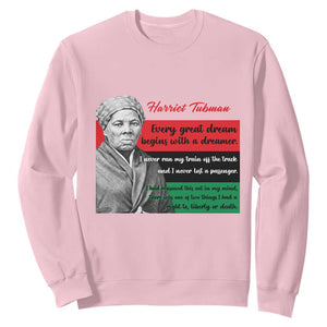 Harriet Tubman Quote Sweatshirt Pan African Flag Black History TS12 Light Pink Print Your Wear