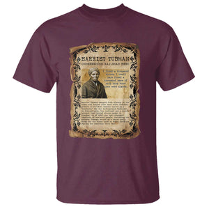 Harriet Tubman T Shirt Womens History Month Gift TS12 Maroon Print Your Wear