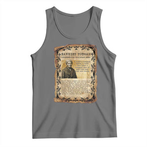 Harriet Tubman Tank Top Womens History Month Gift TS12 Black Heather Print Your Wear