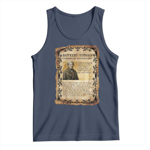 Harriet Tubman Tank Top Womens History Month Gift TS12 Navy Print Your Wear