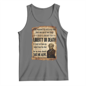Harriet Tubman Tank Top Liberty Or Death Black History Legacy TS12 Black Heather Print Your Wear