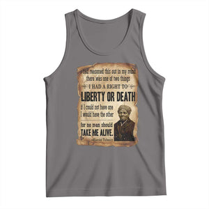 Harriet Tubman Tank Top Liberty Or Death Black History Legacy TS12 Deep Heather Print Your Wear