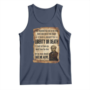 Harriet Tubman Tank Top Liberty Or Death Black History Legacy TS12 Navy Print Your Wear