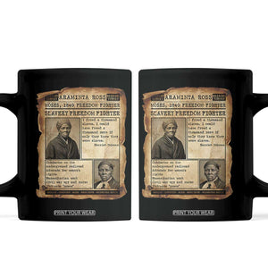 Harriet Tubman Newspaper Coffee Mug Slavery Freedom Fighter Historical TS12 Black Print Your Wear