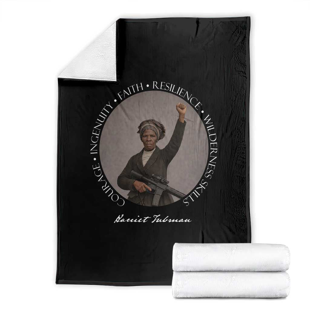 Harriet Tubman Leadership Throw Blanket Feminist History Gift TS12 Black Print Your Wear