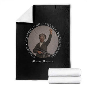 Harriet Tubman Leadership Throw Blanket Feminist History Gift TS12 Black Print Your Wear