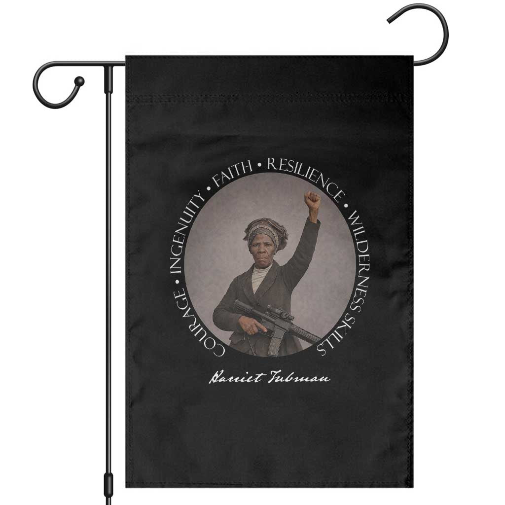 Harriet Tubman Leadership Garden Flag Feminist History Gift TS12 Black Print Your Wear