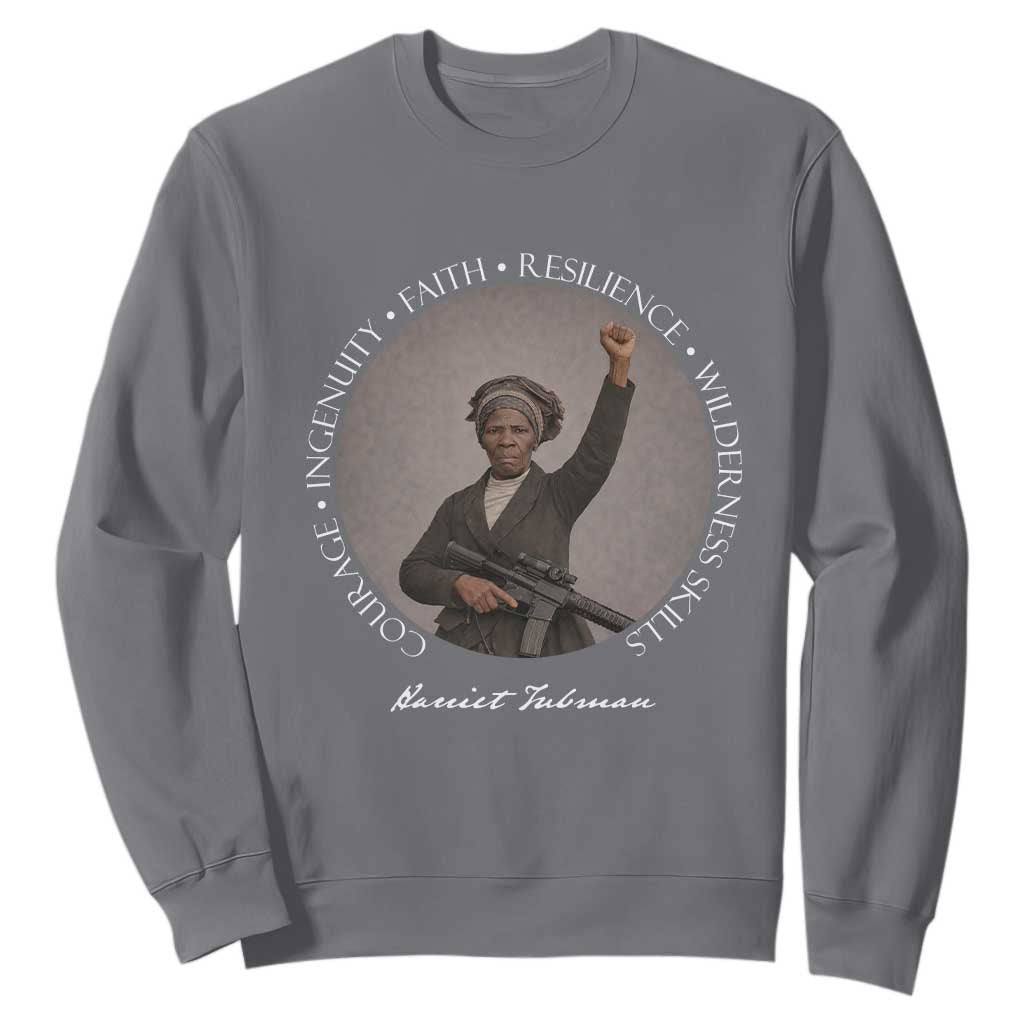 Harriet Tubman Leadership Sweatshirt Feminist History Gift TS12 Charcoal Print Your Wear