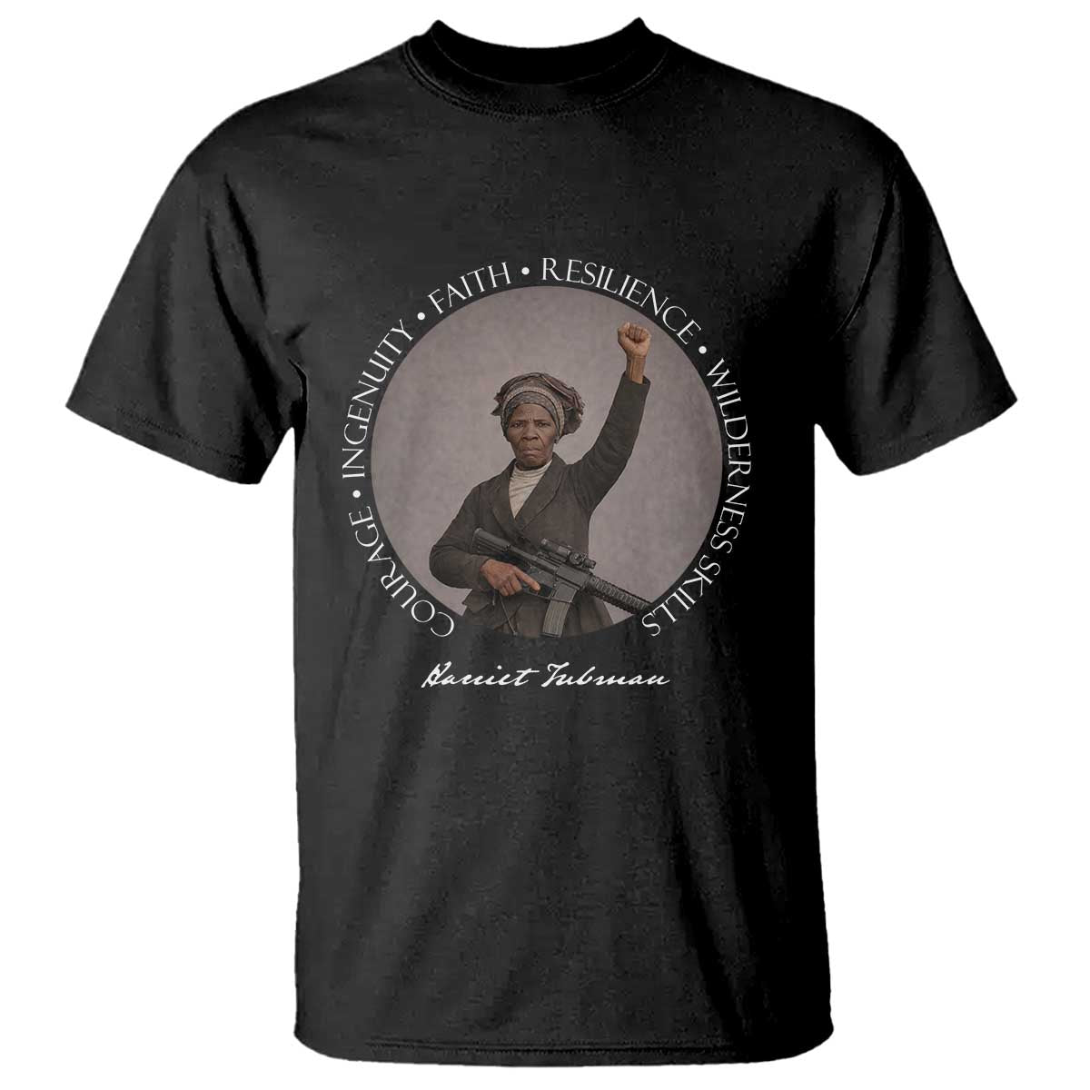 Harriet Tubman Leadership T Shirt Feminist History Gift TS12 Black Print Your Wear