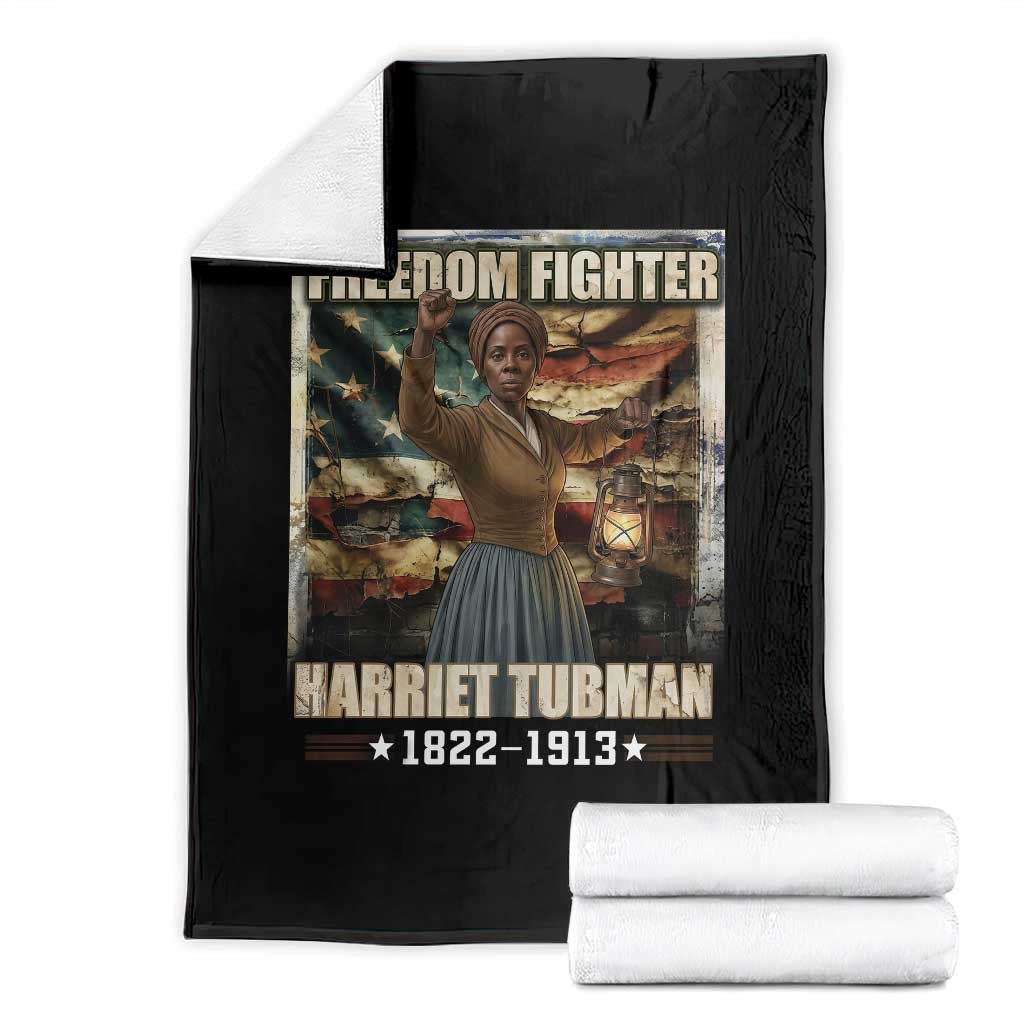 Harriet Tubman Throw Blanket Black History African American Leader Gift TS12 Black Print Your Wear