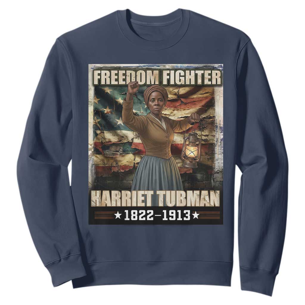 Harriet Tubman Sweatshirt Black History African American Leader Gift TS12 Navy Print Your Wear