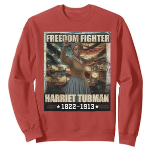 Harriet Tubman Sweatshirt Black History African American Leader Gift TS12 Red Print Your Wear