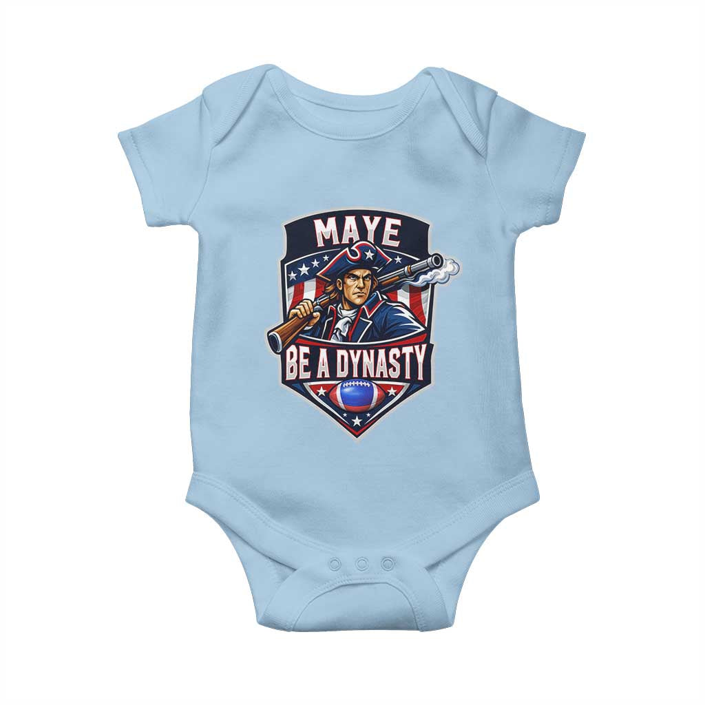 Maye Be A Dynasty Baby Onesie Quarterback Football Fan TS12 Light Blue Print Your Wear