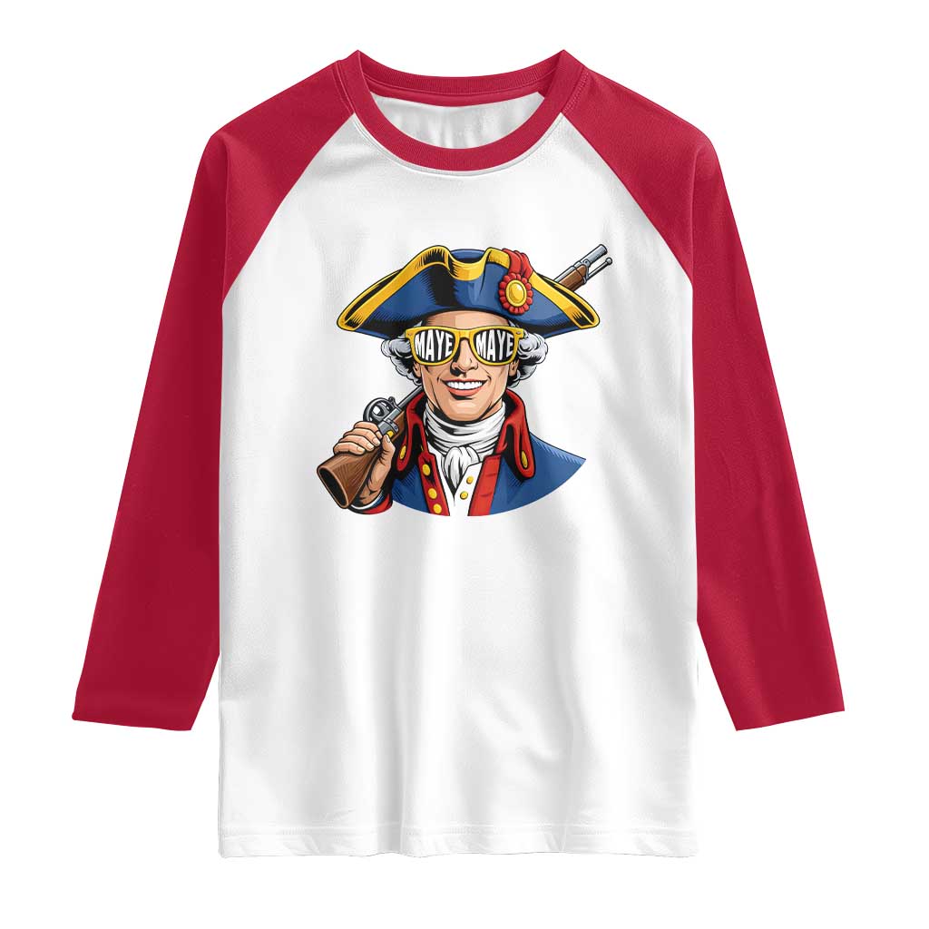 Proud Maye Lover Raglan Shirt Football Fan Supporter TS12 White Red Print Your Wear