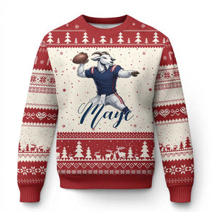 Dedicated Maye Lover Ugly Christmas Sweater Football Fan Supporter TS12 Beige Red Print Your Wear