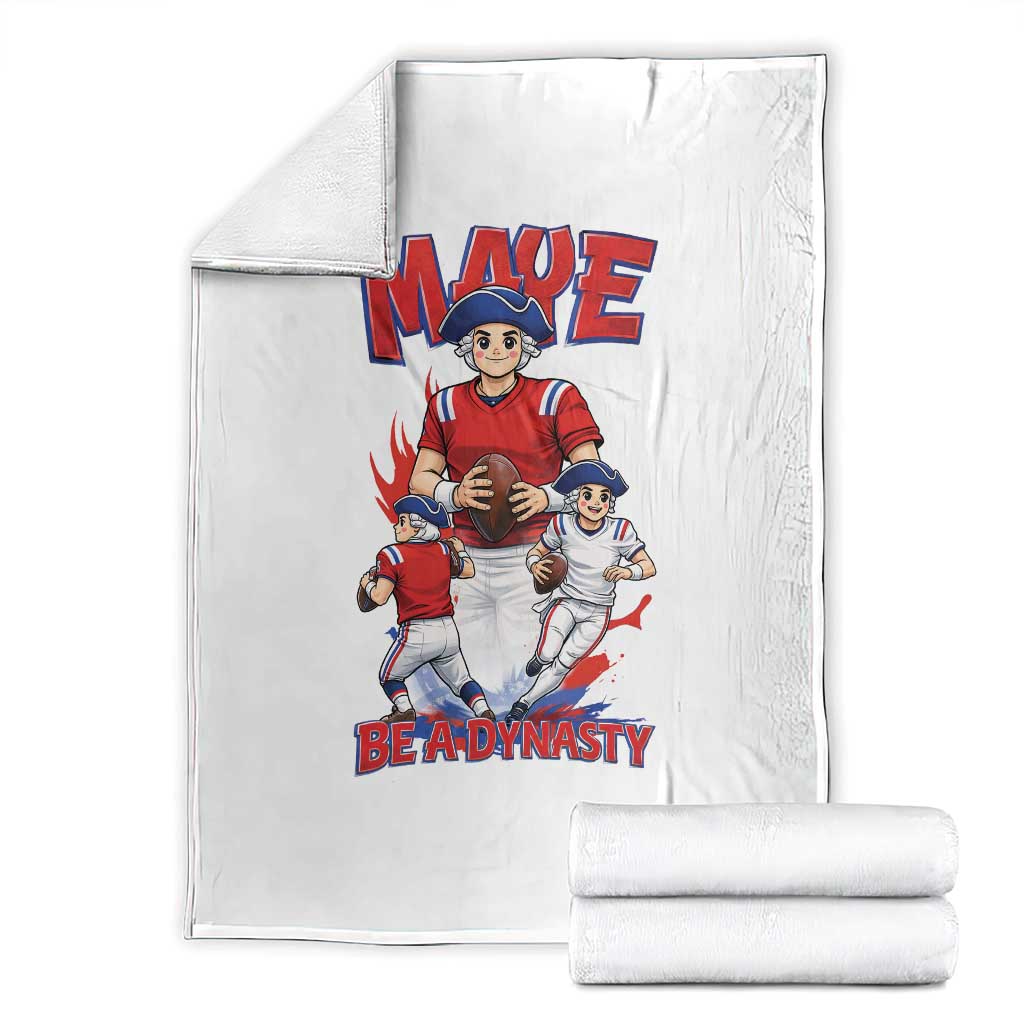 Maye Be A Dynasty Throw Blanket Funny QB Football Fan TS12 Black Print Your Wear