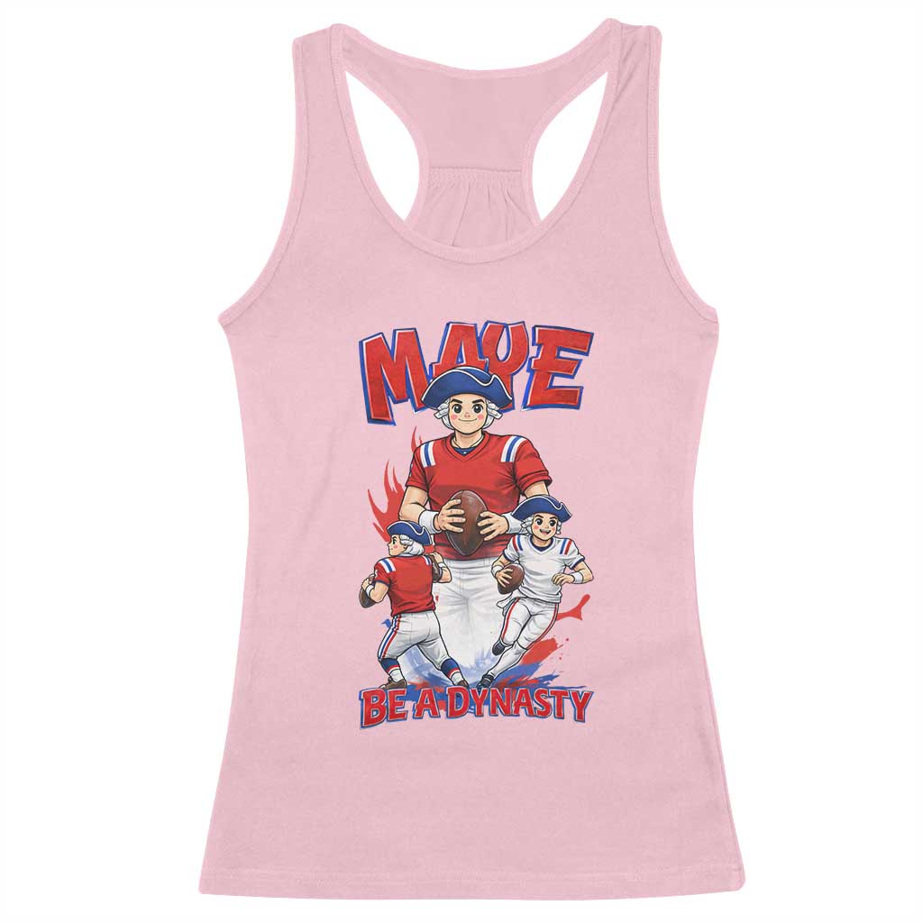 Maye Be A Dynasty Racerback Tank Top Funny QB Football Fan TS12 Light Pink Print Your Wear