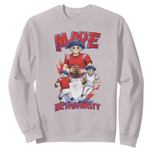 Maye Be A Dynasty Sweatshirt Funny QB Football Fan TS12 Ice Gray Print Your Wear