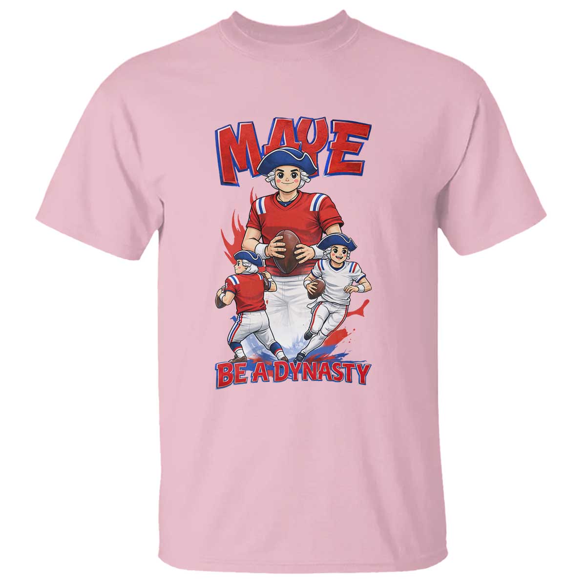 Maye Be A Dynasty T Shirt Funny QB Football Fan TS12 Light Pink Print Your Wear