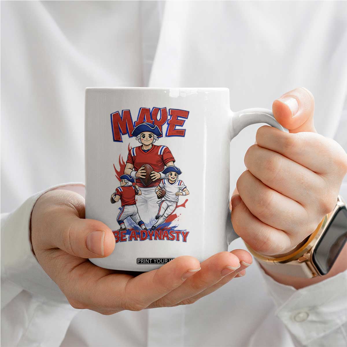 Maye Be A Dynasty Coffee Mug Funny QB Football Fan TS12 Print Your Wear