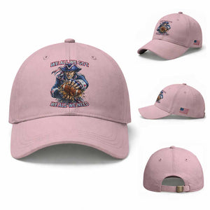 We All We Got We All We Need Baseball Cap Football Fan TS12 Baseball Cap Universal Fit Light Pink Print Your Wear