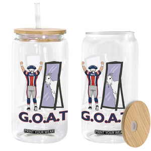 Number Ten Mirror Goat Glass Can Football Lover Gift TS12 Print Your Wear