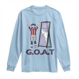 Number Ten Mirror Goat Long Sleeve Shirt Football Lover Gift TS12 Light Blue Print Your Wear