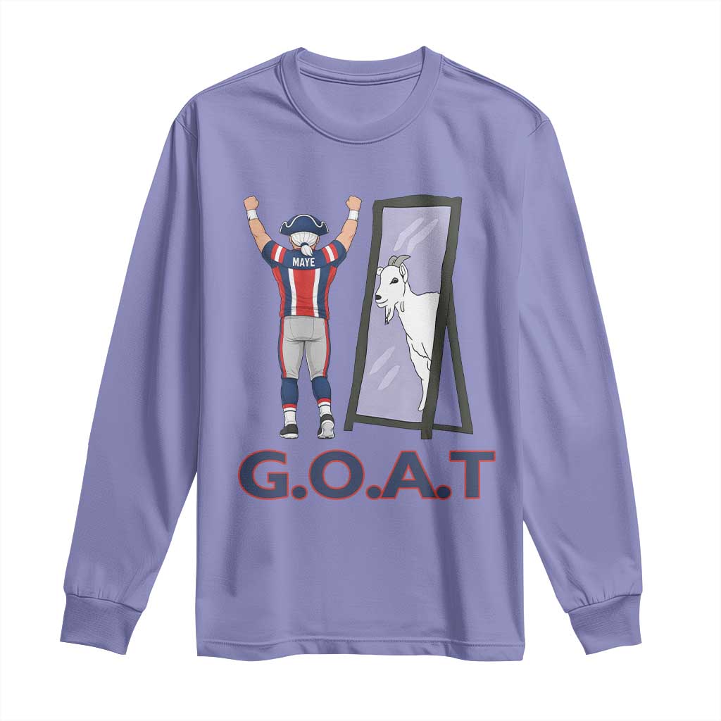 Number Ten Mirror Goat Long Sleeve Shirt Football Lover Gift TS12 Violet Print Your Wear