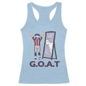 Number Ten Mirror Goat Racerback Tank Top Football Lover Gift TS12 Light Blue Print Your Wear