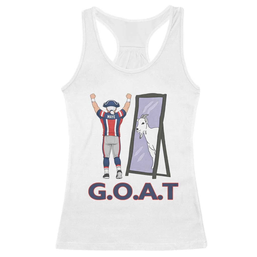 Number Ten Mirror Goat Racerback Tank Top Football Lover Gift TS12 White Print Your Wear