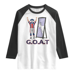 Number Ten Mirror Goat Raglan Shirt Football Lover Gift TS12 White Black Print Your Wear