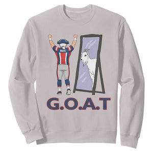 Number Ten Mirror Goat Sweatshirt Football Lover Gift TS12 Ice Gray Print Your Wear