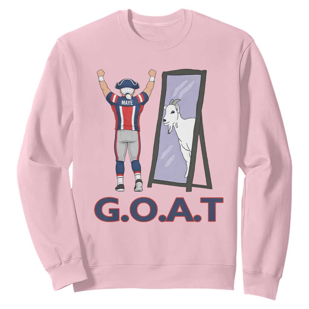 Number Ten Mirror Goat Sweatshirt Football Lover Gift TS12 Light Pink Print Your Wear