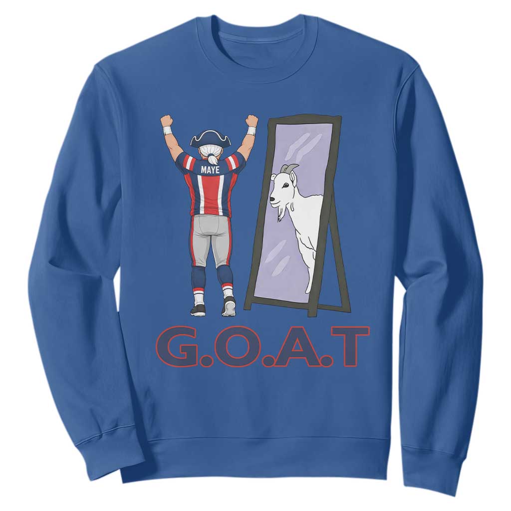 Number Ten Mirror Goat Sweatshirt Football Lover Gift TS12 Royal Blue Print Your Wear