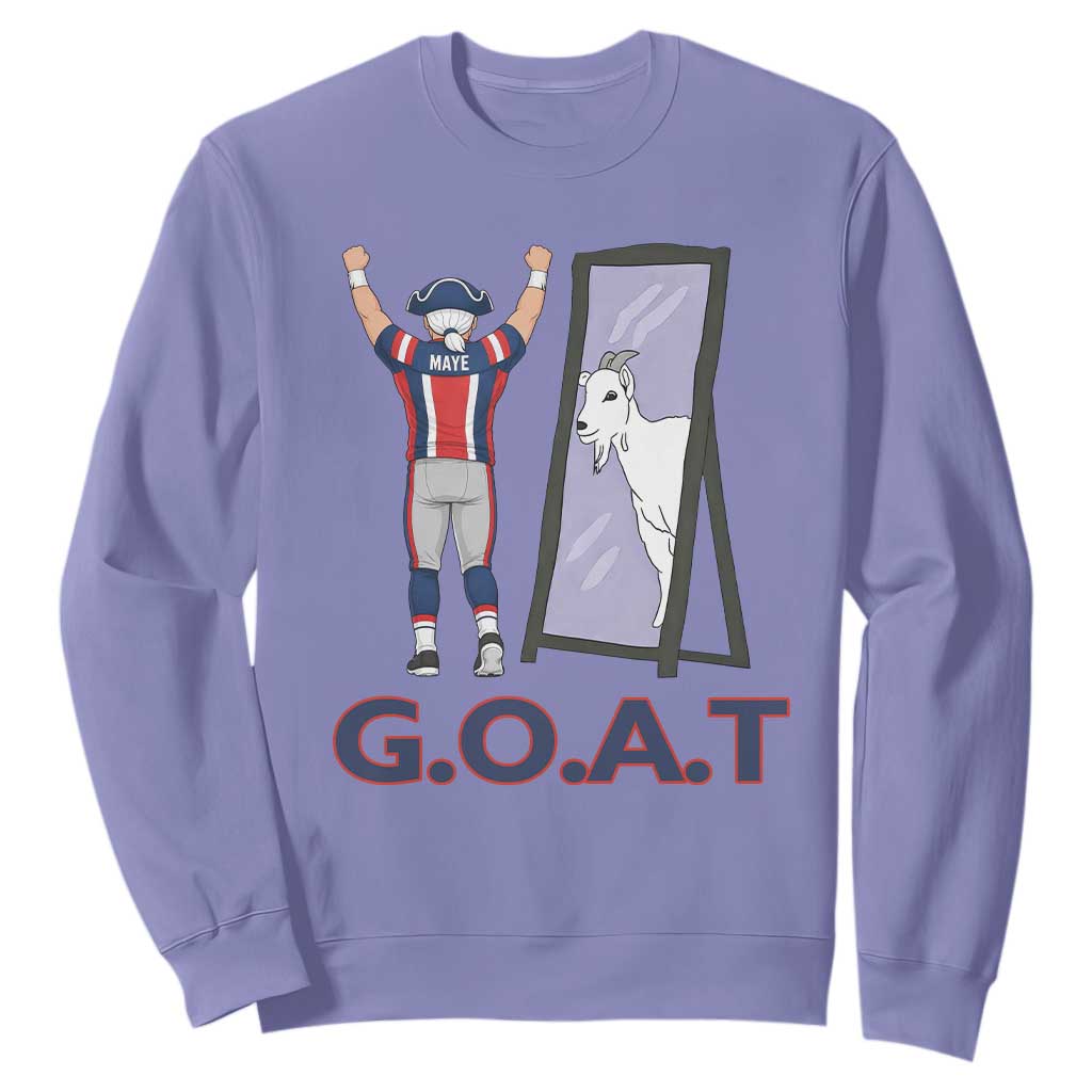 Number Ten Mirror Goat Sweatshirt Football Lover Gift TS12 Violet Print Your Wear