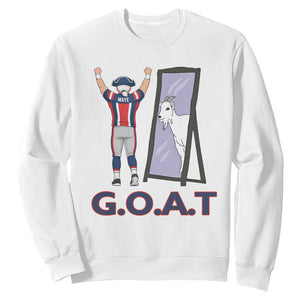 Number Ten Mirror Goat Sweatshirt Football Lover Gift TS12 White Print Your Wear